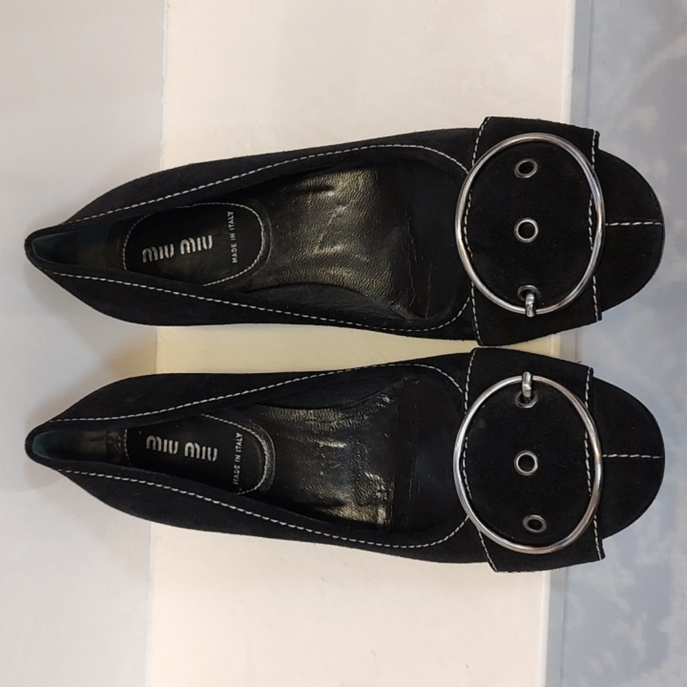 Miu Miu Black Kitten Heels, EU 37